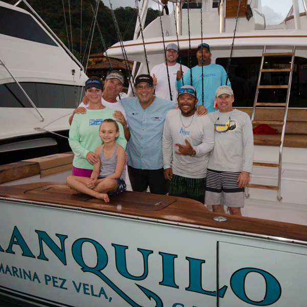 Team_Tranquilo Team Tranquilo on the back of the boat