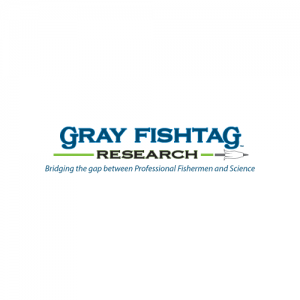 Fishing Tournament Los Suenos Sponsor Logo Gray Fishtag